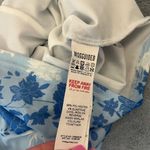 Missguided Blue Japanese Dragon Floral Ruching Bodycon Pullover MiniDress Size 2 Photo 8