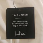 Lulus White Satin Mini Dress with Puffy Sleeves NWT Size Large Bridal Mini Dress Photo 9