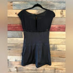 Free People  Black Sequin and Mesh‎ Romper Photo 1
