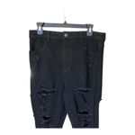 American Eagle  Outfitters The Dream Jeans Distressed Black Women's Size 14 Short Photo 5