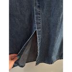 Old Navy Vintage Womens Y2K Midi Jean Skirt Size 4 Denim Long 90s Front Slit Photo 1