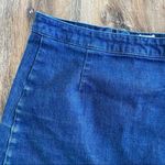 ASOS  Blue Denim Zipper Back Mini Skirt Size 6 Photo 2