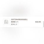 SKIMS Cotton Rib Boxer & Cotton Jersey Triangle Bralette in Bone (S) Photo 2