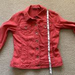 Chico's Chico’s Platinum Utility Jacket Button Down Size 0 Orange Salmon Cotton VEUC Photo 6