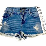 Boom Boom Jeans High-waist Denim Shorts Embellished Sides Photo 2