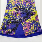 Topshop Colorful Abstract Print Strappy Slip Mini Dress Purple Yellow Size 2 Photo 12
