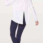 LULULEMON | See you in Savasana Long Sleeve Turtleneck Split Back | 10 White Photo 0