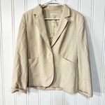 Amanda Smith VTG Blazer Women Size 10 Single Button Down Padded Shoulder Cream Photo 0