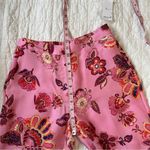 Magaschoni  Pink Floral Satin Pants NEW Photo 9
