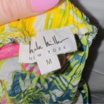 Nicole Miller Multicolor Tropical Floral Print Faux Wrap Midi Skirt size medium Photo 3