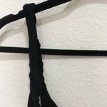 ZARA Black One-Shoulder Bubble Hem Crop Top Size XS Twisted Strap Asymmetrical Photo 6