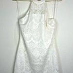 Walter Baker Elegant Crochet Lace Halter Dress Chic Sleeveless Timeless Size XL Photo 1