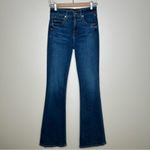 Veronica Beard  Beverly Skinny Flare High Rise jean in Bright Blue 25 Photo 1