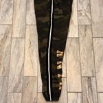 PINK - Victoria's Secret  women's XS green/black camo sequin jogger sweatpants Photo 5