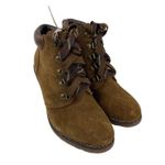 White Mountain *New Liberty Wedge Ankle Booties Womens 9M Brown Suede Lace Up Photo 14