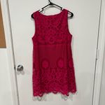 Sophie Max  Lace Sleeveless Shift Dress - Pink Size L NWT Photo 7