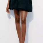 ZARA  women's black balloon mini skirt‎ size Medium Photo 0
