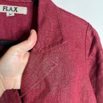 Flax  red and gold metallic linen blazer jacket Photo 1