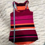 Lululemon  Striped Racerback Tank Top Orange Pink Purple Workout Athletic Women Photo 7