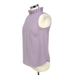 J.Crew  Lavender Sleeveless Ruffle High Neck Blouse Size XS Photo 4