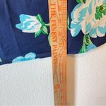 Talbots Top and Skirt Set Womens Lg/14 Blue Green Floral A-line Summer Spring Photo 11