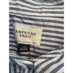American Eagle Blue/white striped boyfriend shirt. A33 Blue Size L Photo 2