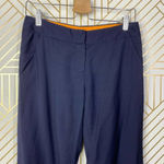 Tory Burch Wide-Leg Dress Pants in Navy Blue Size US 2 Photo 3