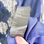 Karen Millen Womens Sheath Dress Lace Embroidered Illusion Detail Navy Size 12 Photo 10