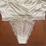 Free People Intimately Elsa Long Sleeve Lace Surplice Bodysuit White Size Medium Photo 14