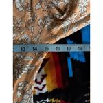 Free People Orange/White Floral Long Sleeve Crop Rouching V Neck Blouse Size XS Photo 5