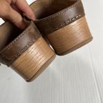 Dansko  Sz 9 Berry Nubuck Tan Leather Suede Buckle Hardware Strap Clogs Slip On Photo 4