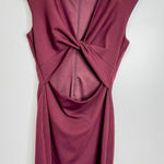Marciano  Open Front Wine Color Dress Size Small Photo 0