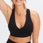 Fabletics  - Women’s On-The-Go Midi Medium Impact Sports Bra Size XXS NWT Black Photo 0