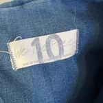 Free People  Highlands Stretch Denim Mini Skirt Blue 10 Photo 9