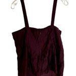Banana Republic Factory Pleated Camisole Womens Size 12 Dark Cherry NWT Purple Photo 1