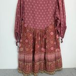 Spell and the Gypsy Utopia Tunic Mini Dress in Berry Size L Pink Size L Photo 9