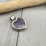 Natural Purple Lepidolite 925 Sterling Silver Pendant Photo 8