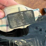 Liz Claiborne  Black Faux Patent Leather Crossbody Purse Shoulder Bag Glossy Logo Photo 2