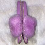 Charlotte Russe  Fur Slides With Rhinestones On The Side Photo 2