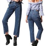 Hidden Jeans Hidden Tracey Pintuck Slit-Front High Waisted Crop Jeans Photo 9