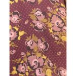 Free People Satin Morning Light Mini Dress Size 4 Boho Peasant Floral Smocked Photo 3