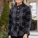 Habitat  Cotton Lux Knit Swing Jacket-Plaid Women's,size L, Photo 0