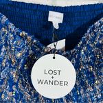 Lost + Wander NWT Wish Upon Mini Skirt in Navy Gold Paisley Size M Photo 8