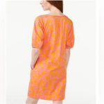 Free Assembly Pink and Orange Floral Shirred Short Sleeve Dress Pockets Photo 10