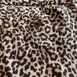J.Crew  Linen Leopard Print Cafe Capri Pants w Pockets Cuffed Hem Brown Tan 10 Photo 12