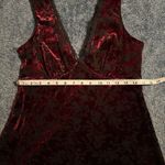 Trixxi  Dress Sz LG Burgundy Velvet Dark Romantic Babydoll Whimsigoth Vampire EUC Photo 14