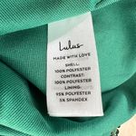 Lulus  Emerald Green Sequin Halter Mini Dress Party Formal Size Large NWT Photo 9
