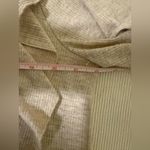 A Beautiful Soul Ruffle Babydoll Top 1X Taupe Knit Tiered Boho Cozy Long Sleeve Photo 2