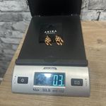 Akira EUC Accessories Set of Gold/Bronze Earrings Dangle Flower Photo 8