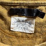 prAna Casual Mustard Yellow Crewneck Women's Short Sleeve Top Size Small GUC Photo 2